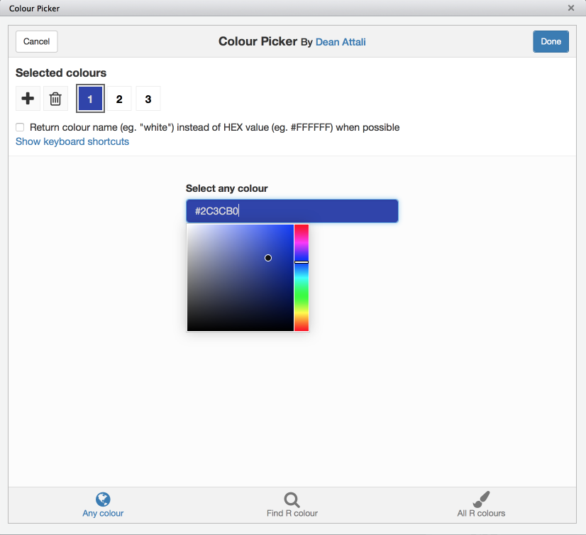 Colourpicker RStudio Addin